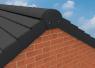 SmartVerge Interlocking Plain Tile Verge Black in situ