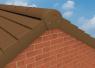 SmartVerge Interlocking Plain Tile Verge Brown in situ